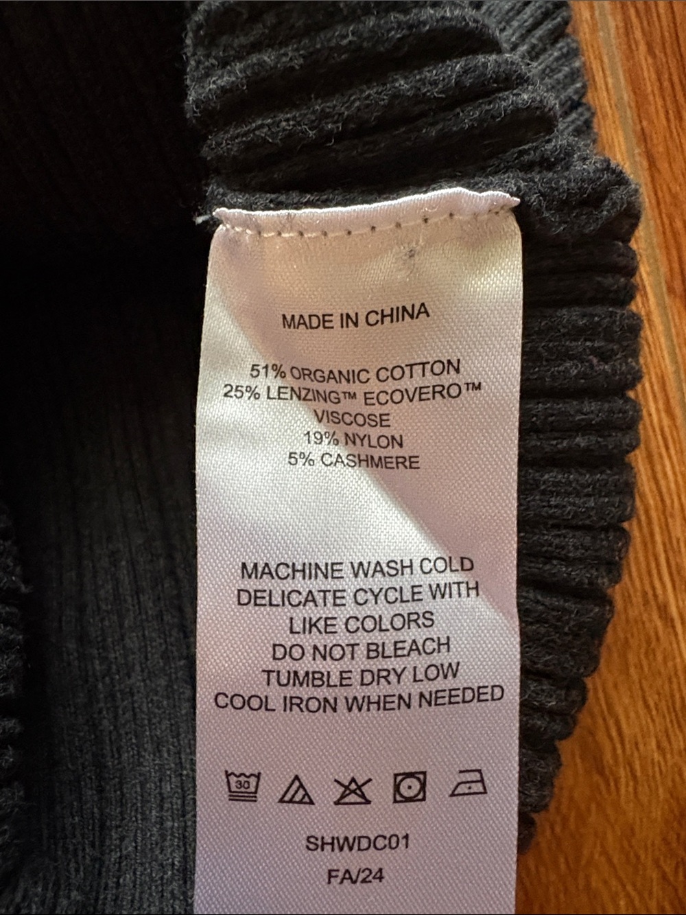 Quince Cotton Cashmere Ribbed Boatneck Tank Heather Charcoal (Dark Gray) XS EUC - Picture 5 of 6